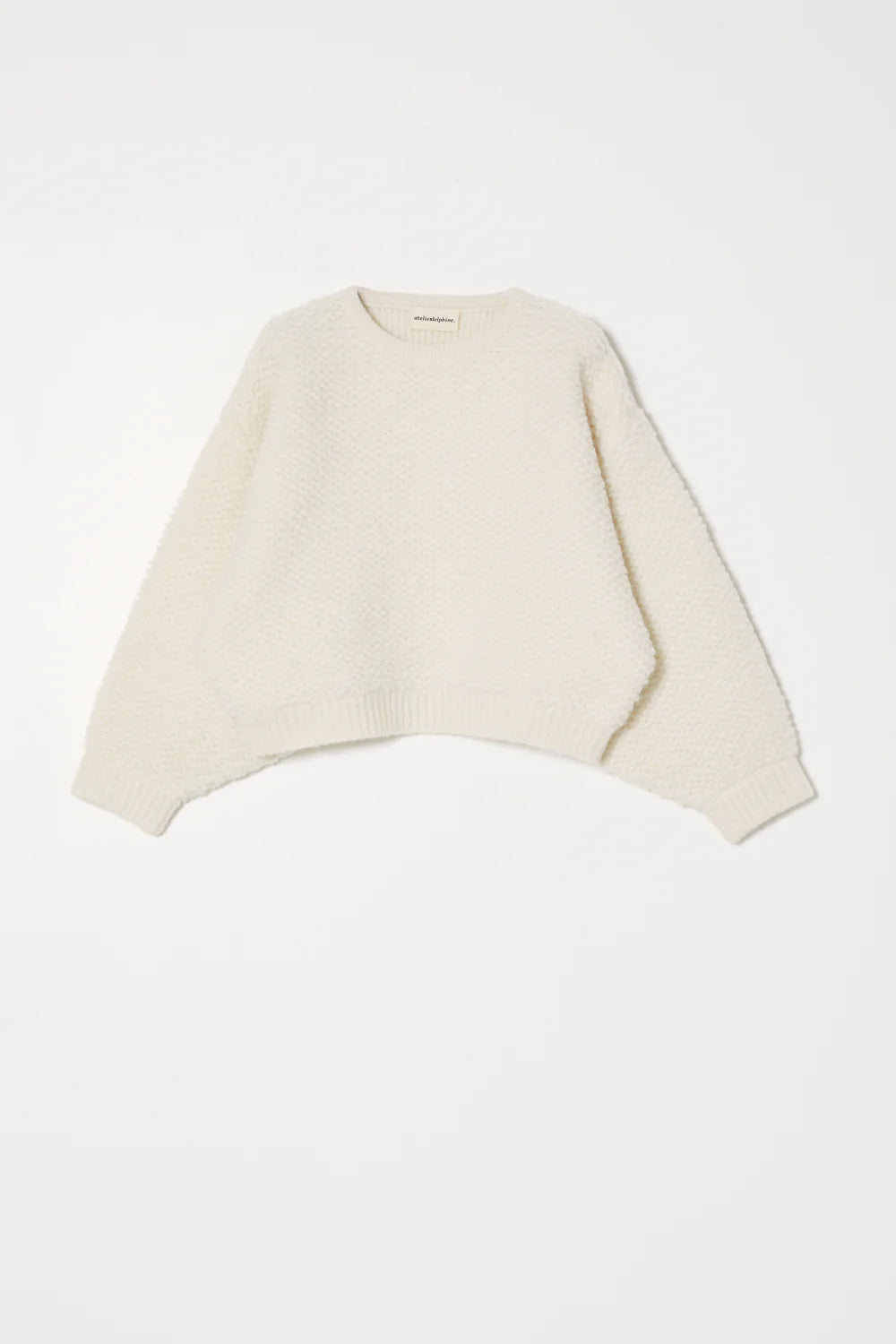 Balloon Sleeve Sweater in French Terry