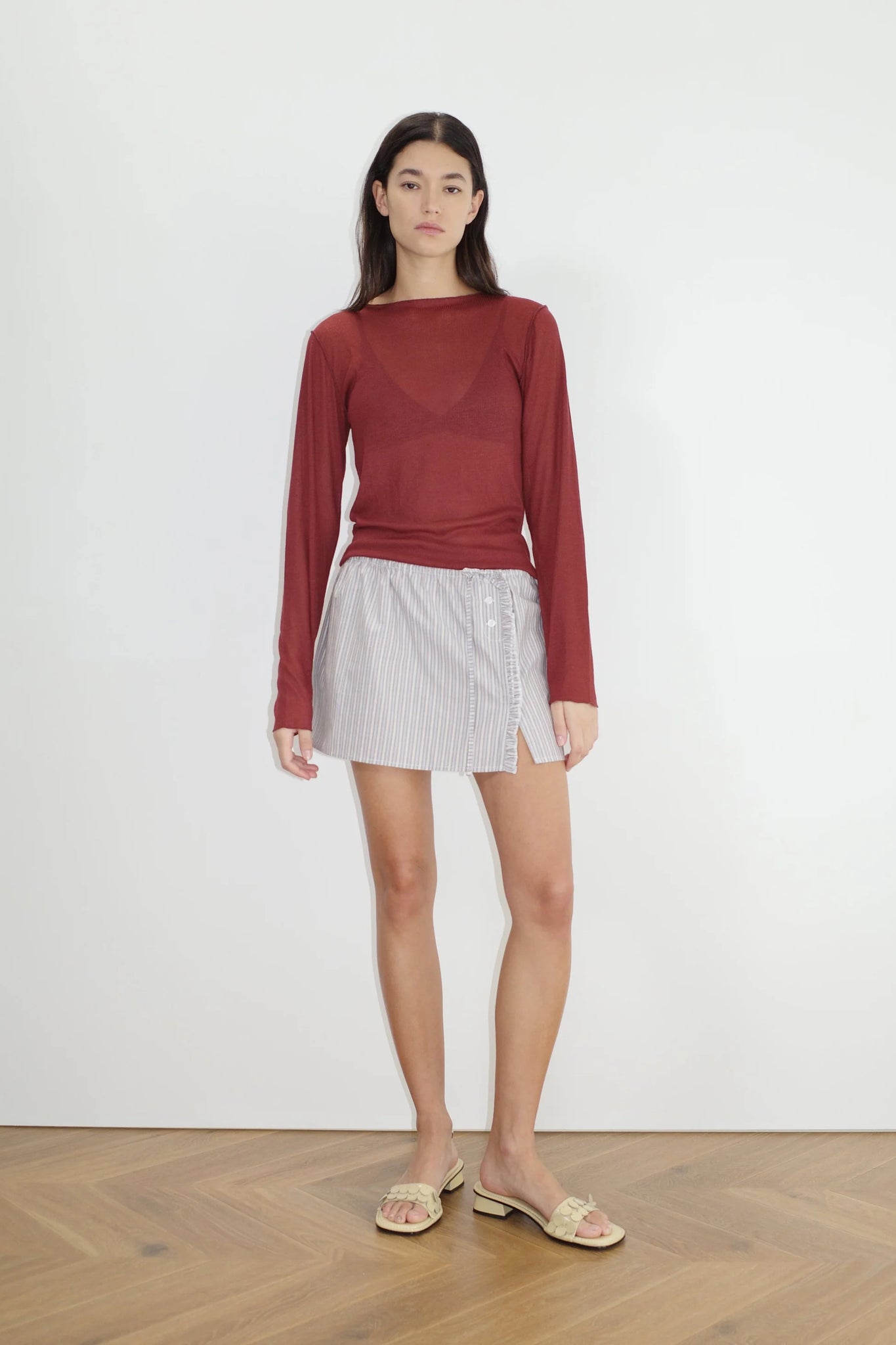 Ruffle Mini Skirt
