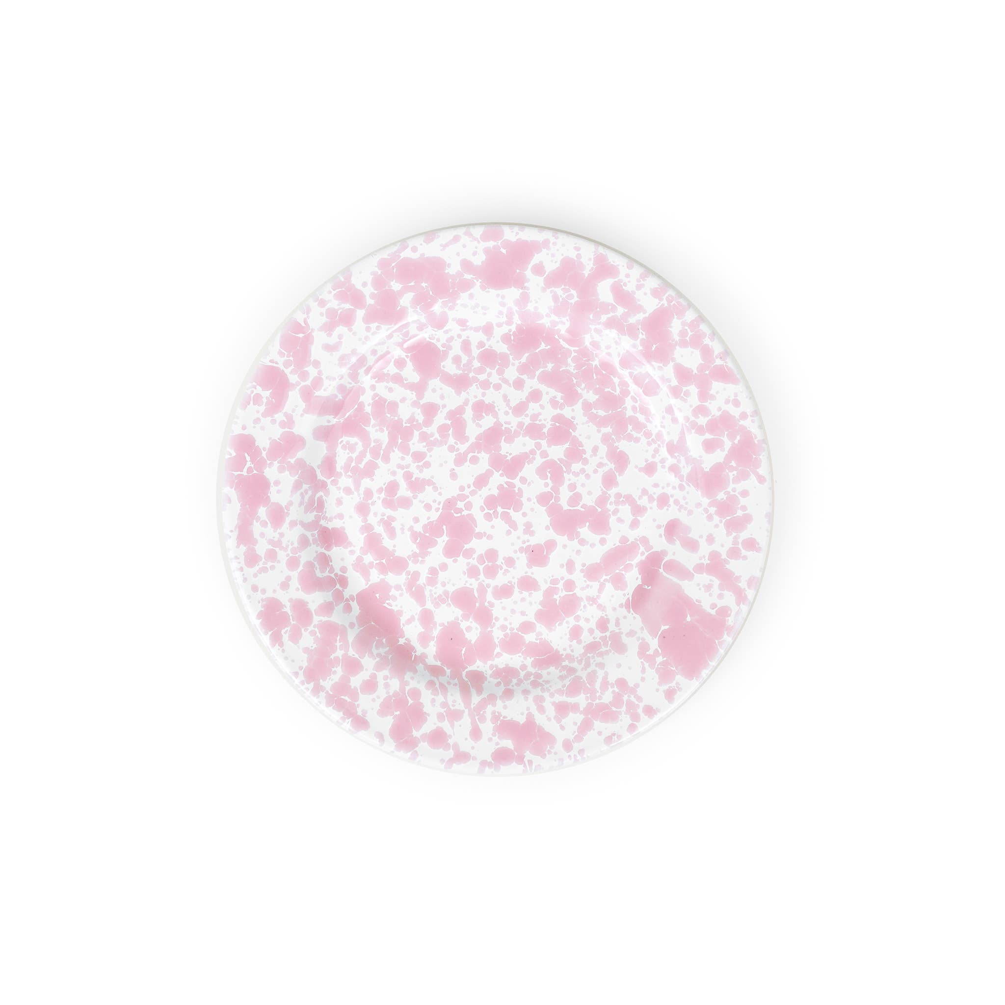 Splatter Enamelware Flat Salad Plate