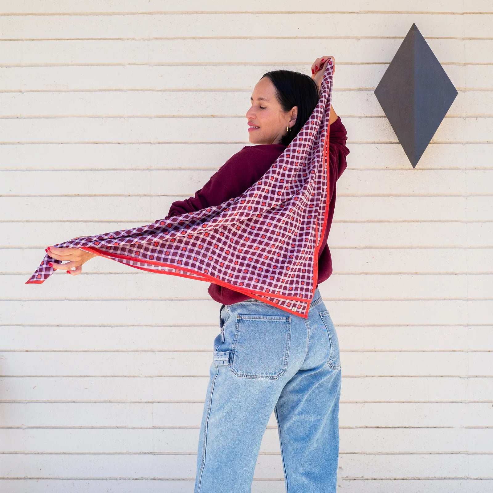 Hearts Square Scarf