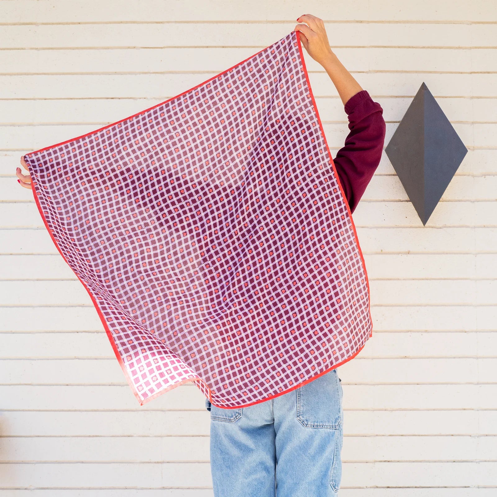 Hearts Square Scarf