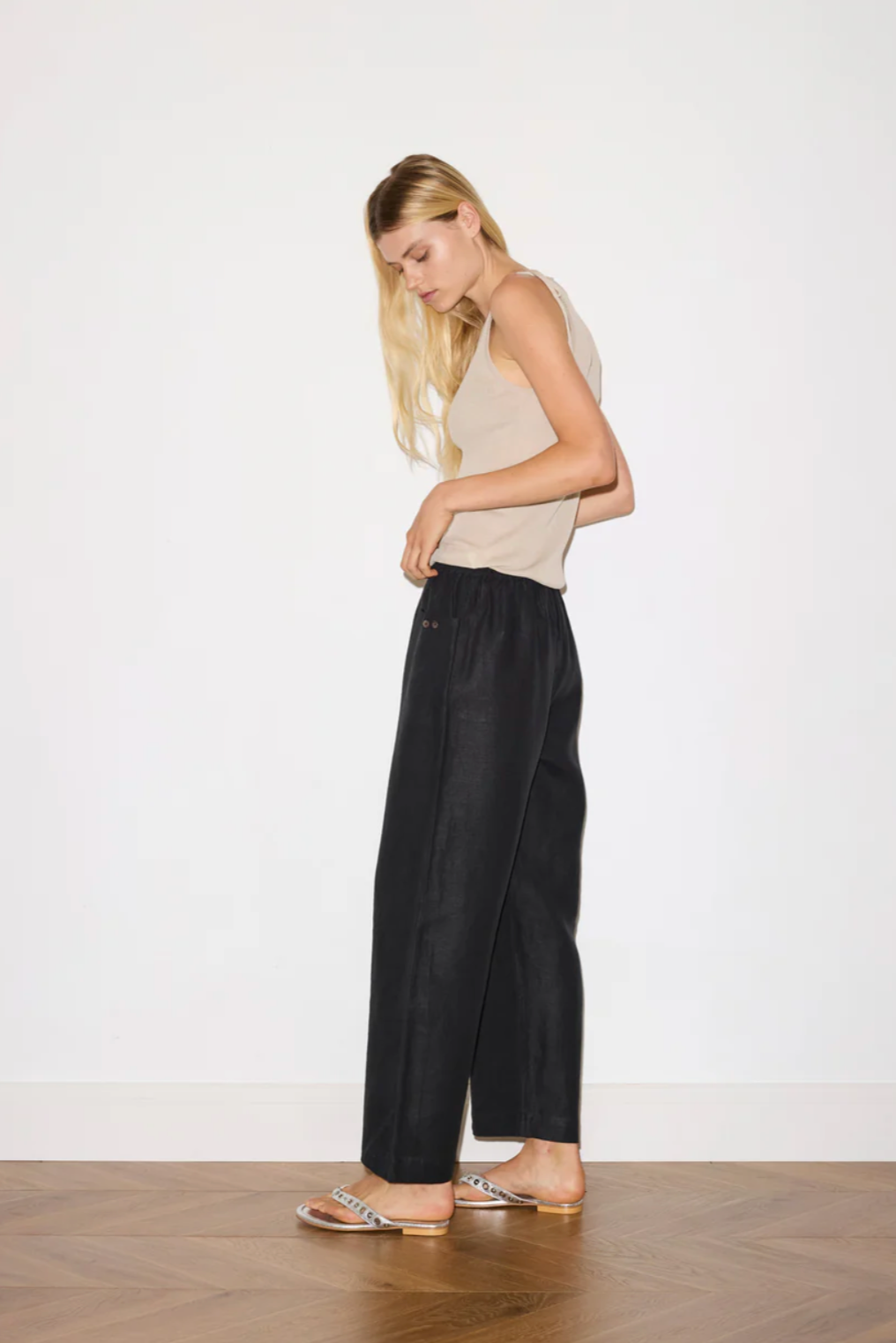 Linen Square Pocket Pant